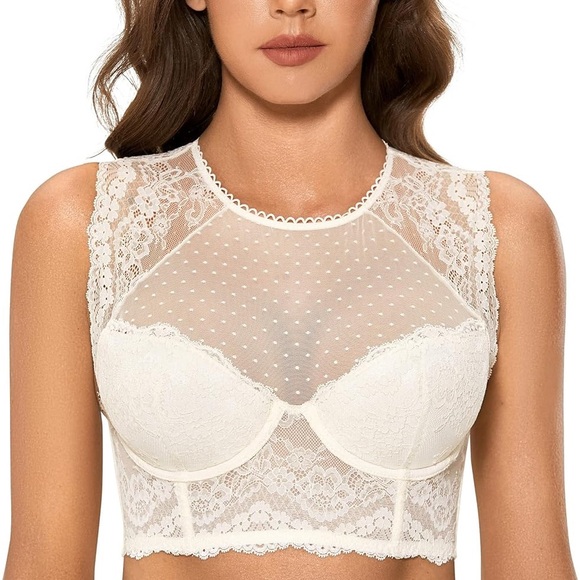 Victoria's Secret Other - Victoria’s Secret Lace Corset Top Sexy Bralette Bustier Bra Underwire 36D NEW